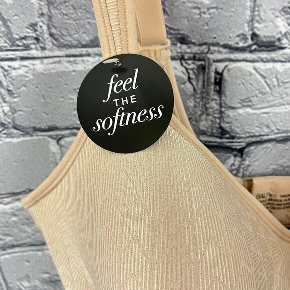 NWT Bali Women's 40C Comfort Revolution Shaping Wireless Bra DF3463 Nude - Picture 2 of 9